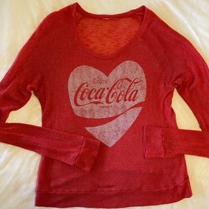 Ladies vintage Coca-Cola top sheer
